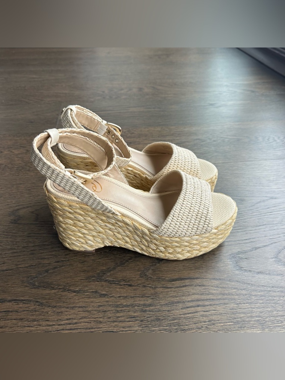 Sam Edelman April Sandal - Linen Raffia - Size 9